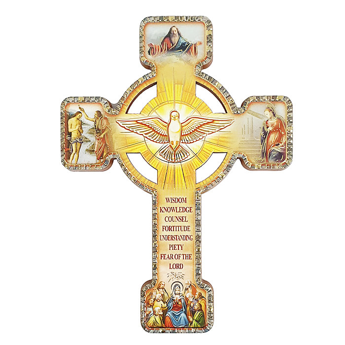 가톨릭성물 이태리 성령 성화 십자가